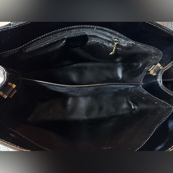 Authentic GUCCI Vintage 2Way Shoulder Hand Bag Purse Leather Black - Picture 9 of 12